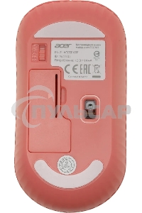 Комплект клавиатура + мышь Acer OCC205 беспроводной USB, 1200 dpi, розовый/бежевый