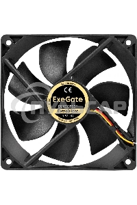 Вентилятор для корпуса ExeGate ExtraSilent ES12025S3P черный, 120 мм, 1300 об/мин, 22 дБ, 3 pin