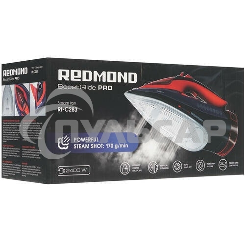 Утюг Redmond RI-C283 2400Вт красный/черный