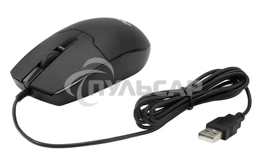 Мышь проводная Acer OMW126 черный, 1200 dpi, USB, кнопки - 3