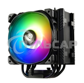 Кулер для процессора Alseye ETS-T50A-BK-ARGB черный, 120 мм, алюминий/медь, 1600 об/мин, 24 дБ, 4 pin, 230 Вт, 160 мм