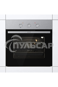 Встраиваемый духовой шкаф электрический Gorenje BO6727E03NX, черный/серебристый