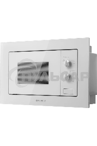 Микроволновая печь встраиваемая Maunfeld MBMO.20.1PGW белый, 20 л, 800 Вт, переключатели - поворотный механизм