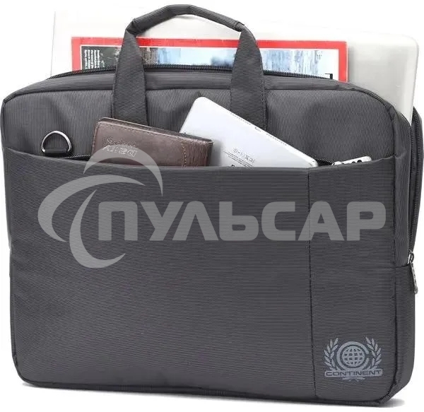 Компьютерная сумка Continent (15,6) CC-215 GR, серый