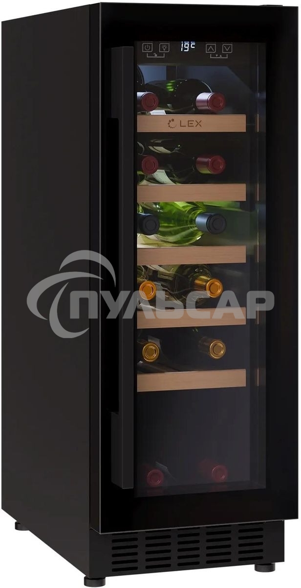 Винный шкаф LEX LWD3020BL 1-нокамерн. черный