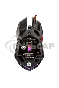 Мышь проводная Nakatomi MOG-20U черный, 2400 dpi, USB, кнопки - 6