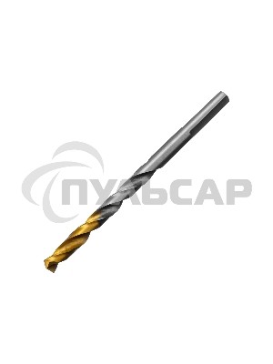 Сверло спиральное по металлу Denzel 5,5 x 93мм, Р6М5, Golden Tip