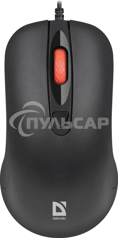 Мышь проводная Defender Omega MB-522 черный, 1600 dpi, USB, кнопки - 4
