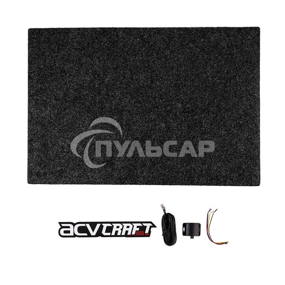 Сабвуфер автомобильный ACV CRAFT FS12A активный/корпусной плоский/2000Вт/30см/SPL-109дБ/темно-серый