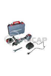 Углошлифовальная машина (УШМ) бесщеточная ProfiPower MKDGA-18V (Li-ion-2шт, 4.0А·ч, 125 мм, 0-9000 об/мин, З/У, в кейсе)