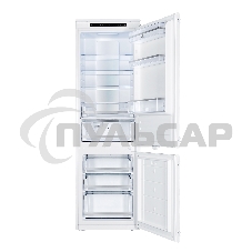 Встраиваемый холодильник LEX LBI177.2D белый двухкамерный 177/64 л морозилка снизу