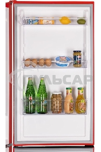 Холодильник Nordfrost NRB 162NF R красный двухкамерный 205/105 л морозилка снизу
