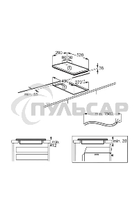 Варочная поверхность AEG HRB32310CB, черный