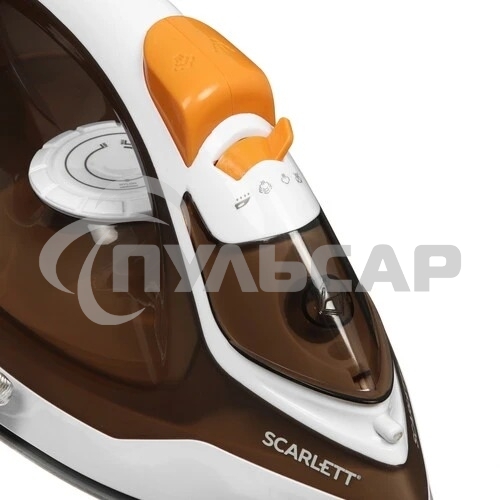 Утюг Scarlett SC-SI30K47, 2200Вт, коричневый/белый