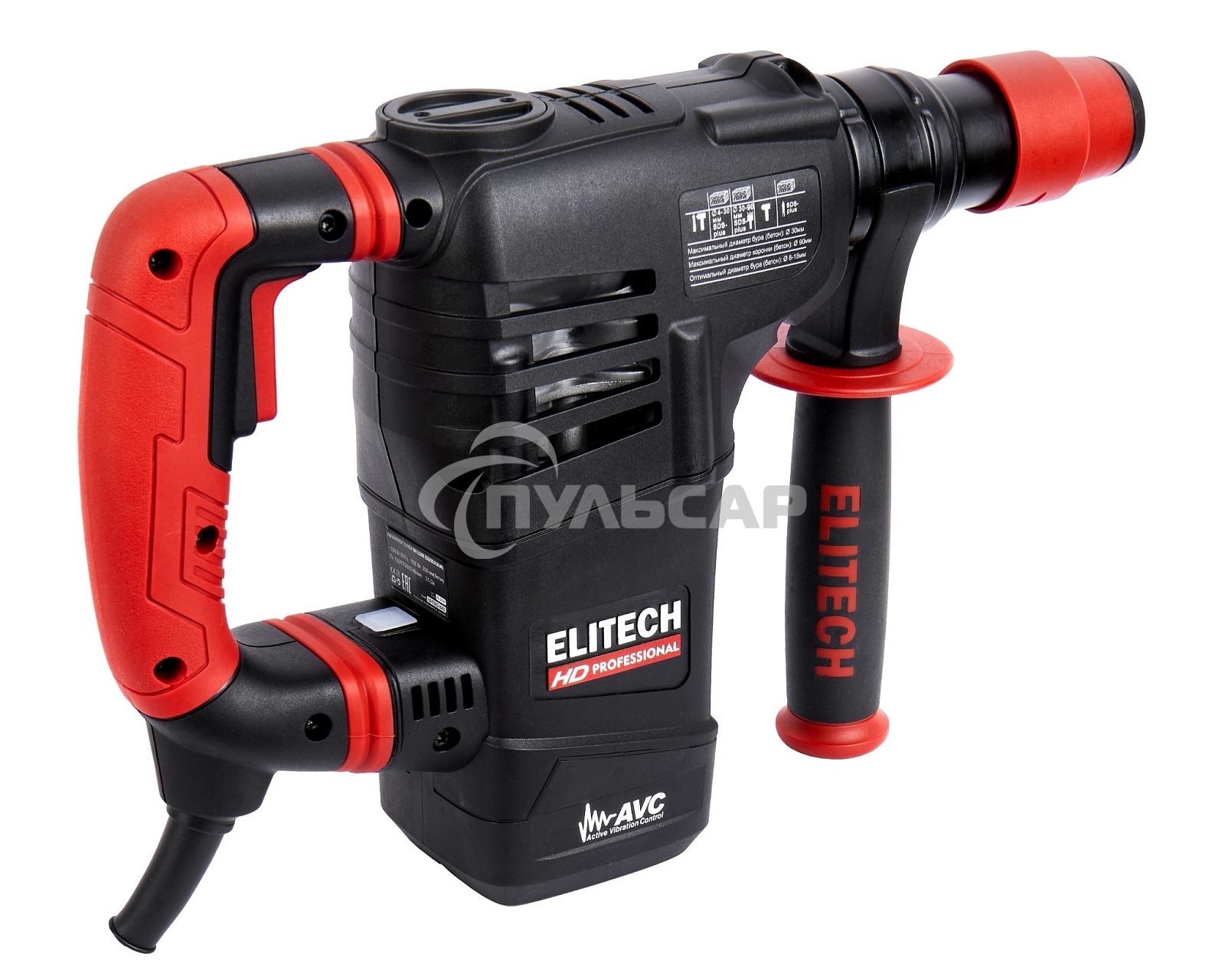 Перфоратор Elitech RH 1130E (E2205.018.01) патрон:SDS-plus уд.:3.5Дж 1100Вт (кейс в комплекте)