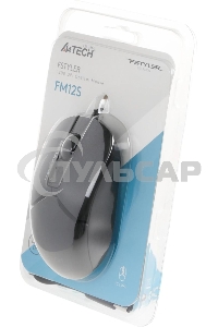 Мышь проводная A4Tech Fstyler FM12S черный, 1200 dpi, USB, кнопки - 3