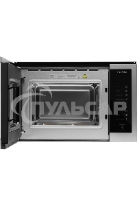 Микроволновая печь встраиваемая Hyundai HBW 2560 IX нержавеющая сталь/черный, 25 л, 900 Вт, переключатели - сенсор