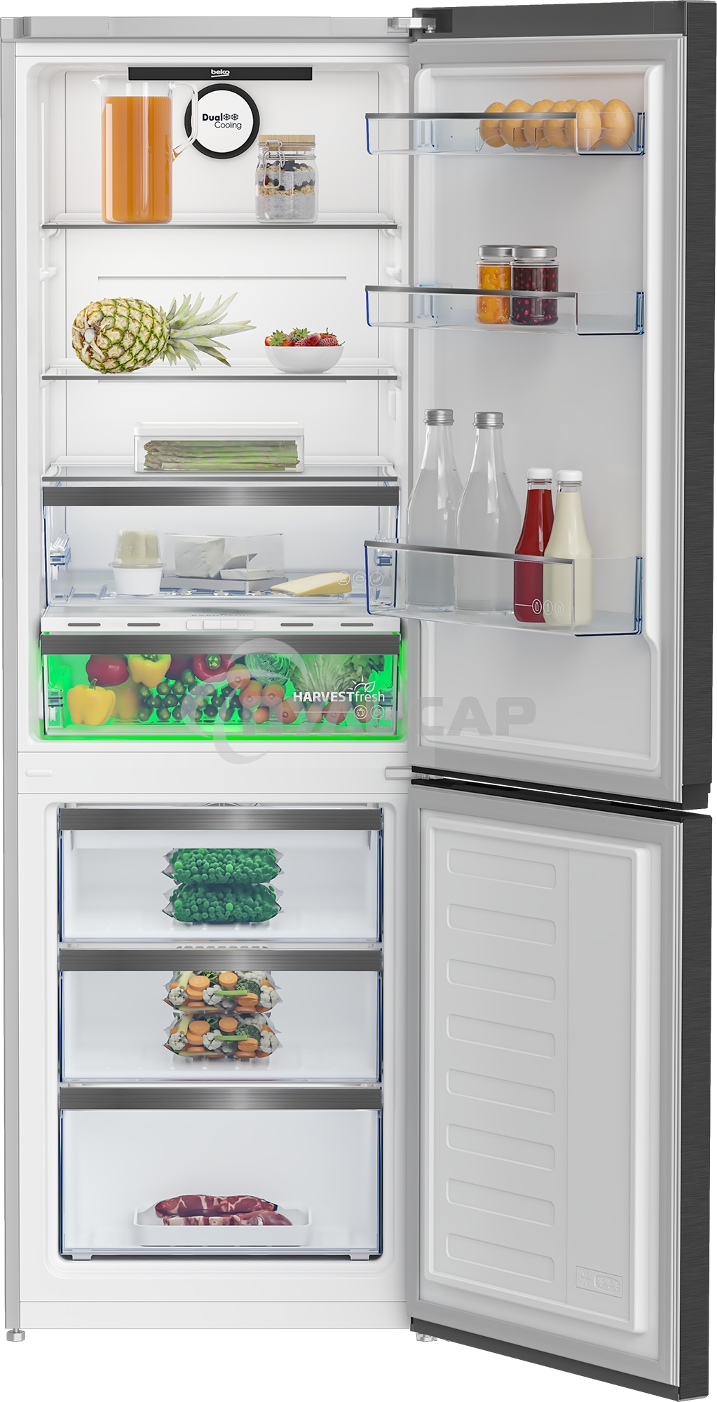 Холодильник Beko B5RCNK363ZXBR антрацит двухкамерный 220/100л морозилка снизу Total No Frost