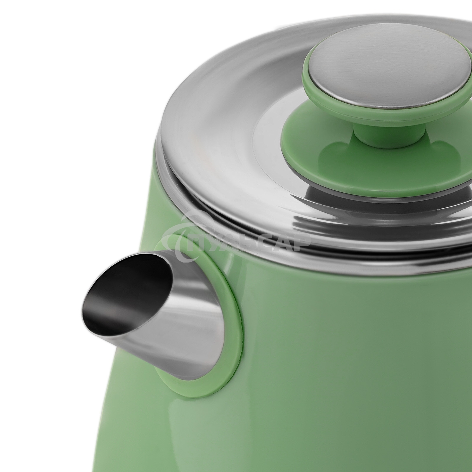 Чайник электрический Galaxy Line GL 0331, зеленый, пластик, двойная стенка из нержавеющей стали AISI 304 и пищевого пластика, 2200 Вт, 1,8 л, индикатор работы