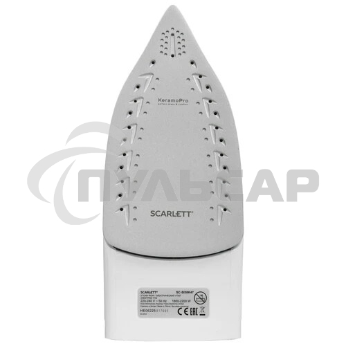 Утюг Scarlett SC-SI30K47, 2200Вт, коричневый/белый