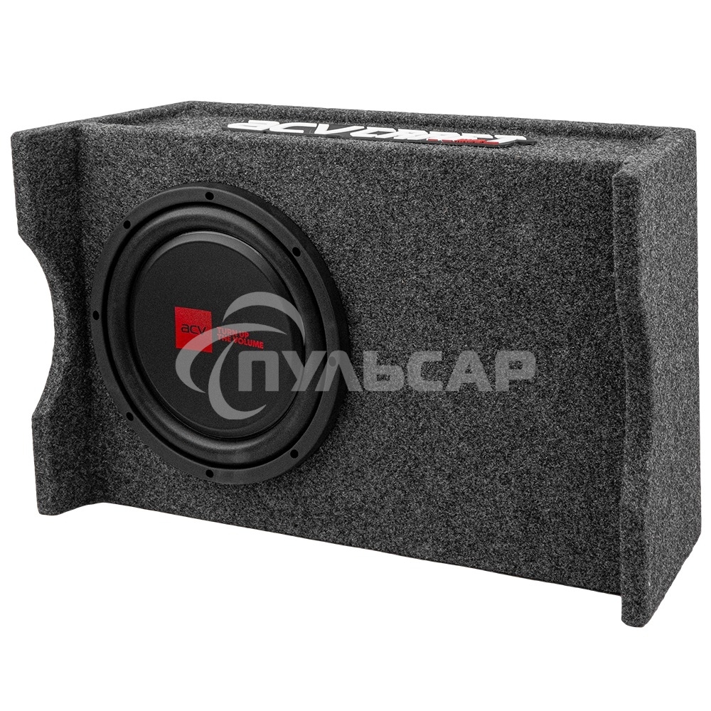 Сабвуфер ACV CRAFT FS10A активный/корпусной плоский/1800Вт/25см/SPL-108дБ/темно-серый