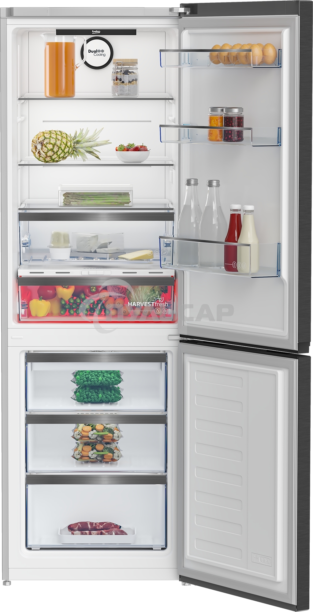 Холодильник Beko B5RCNK363ZXBR антрацит двухкамерный 220/100л морозилка снизу Total No Frost