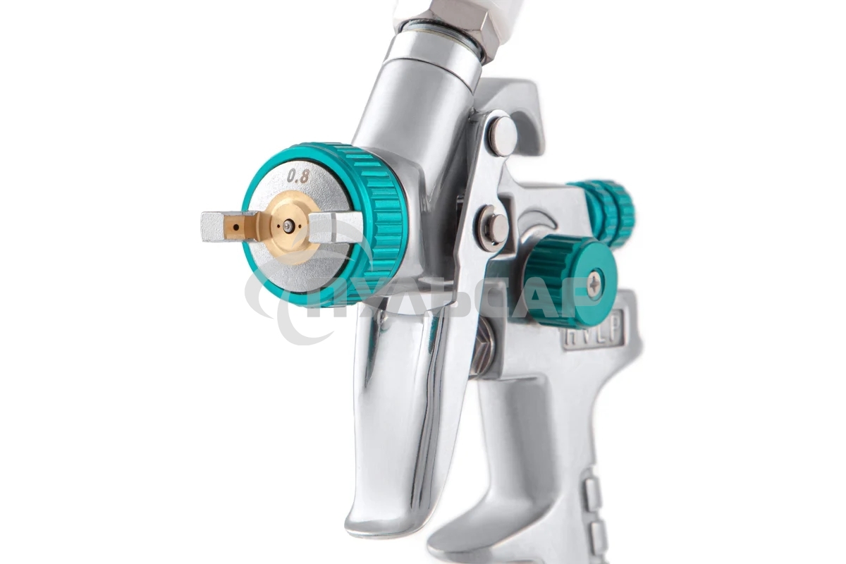 Краскопульт пневматический STELS ag 810 hvlp 57361гравитационный сопло 0.8мм и 1мм