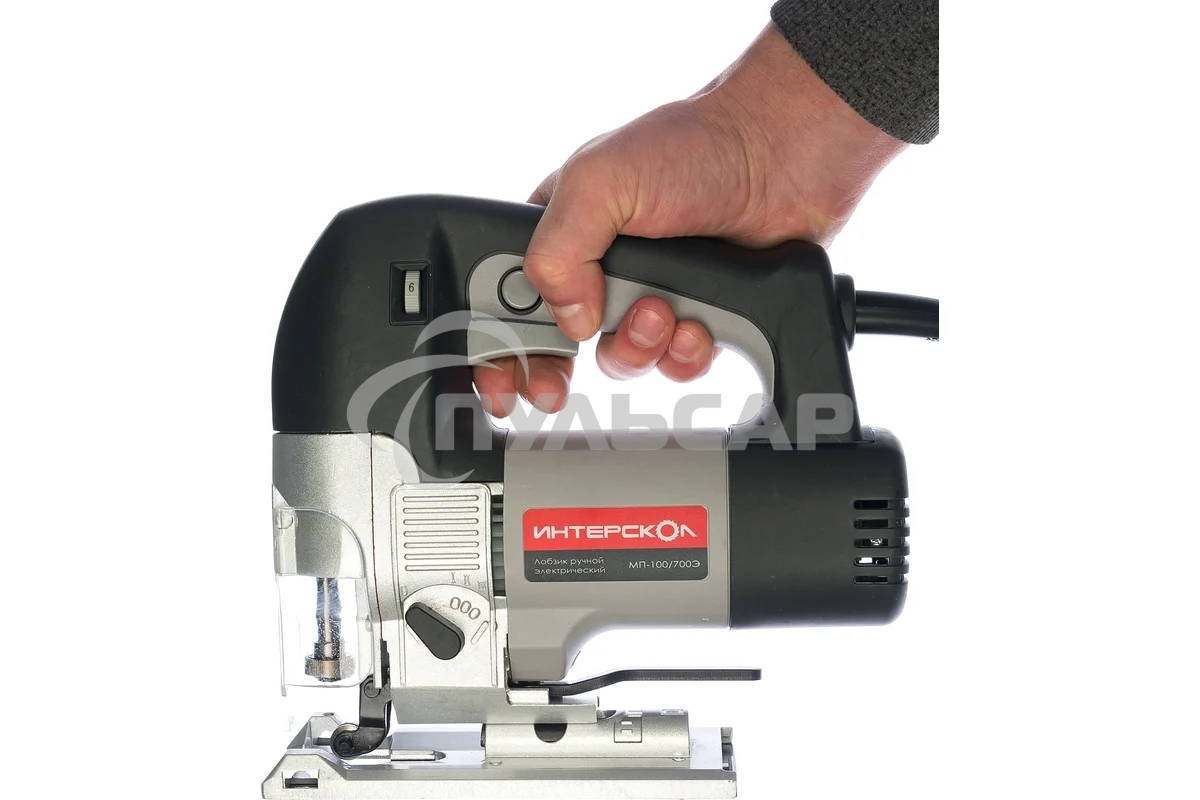 Лобзик ИНТЕРСКОЛ МП-100/700Э, 700Вт,3000о/м,ход 26мм,3 кг 15.1.1.11