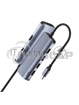 Концентратор USB-C Cudy UH500, 1 USB-C 3.0, 1x 4K@30Hz HDMI Port, 1x 100W USB-C port for PD Charging, 4x USB-A (UH500)