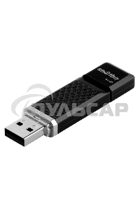 Флешка USB 64 Gb Smartbuy Quartz USB 2.0, черный, SB64 GbQZ-K