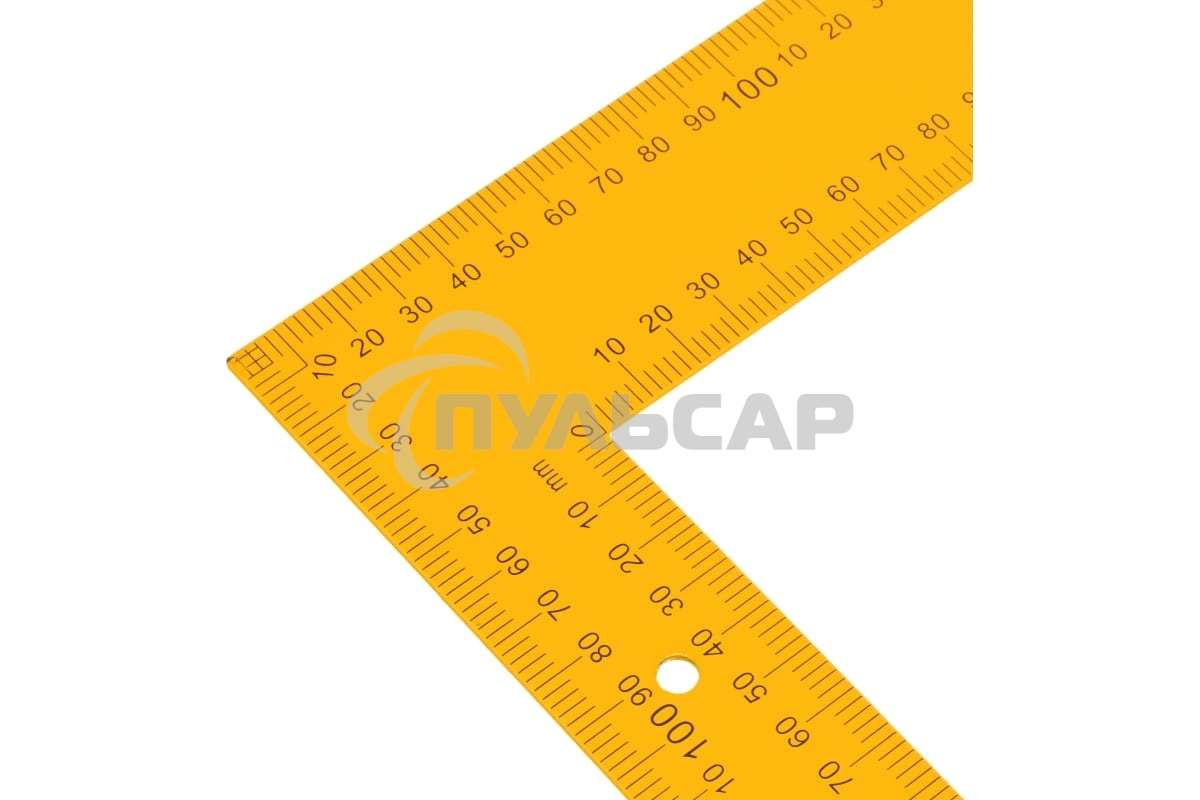 Угольник стальной, 400 мм х 600 мм, ультрафиолетовая печать (измерительная шкала) Denzel