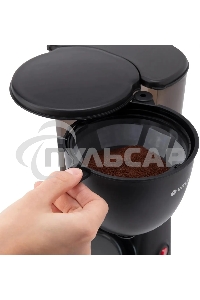 Кофеварка капельная Vitek VT-1500(MC) черный, исп. кофе - молотый, 1.25 л, 600 Вт