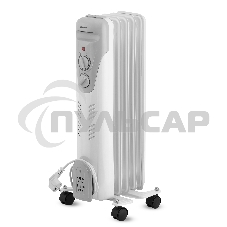 Обогреватель масляный Vitek VT-1707 W (5 секций) белый, 1000 Вт, 10 м2, термостат