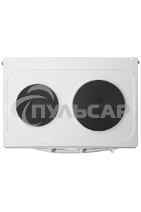 Плита электрическая Flama CE 3201 W белый, конфорок 2 шт, духовка 30 л, 50 см x 85 см x 36 см