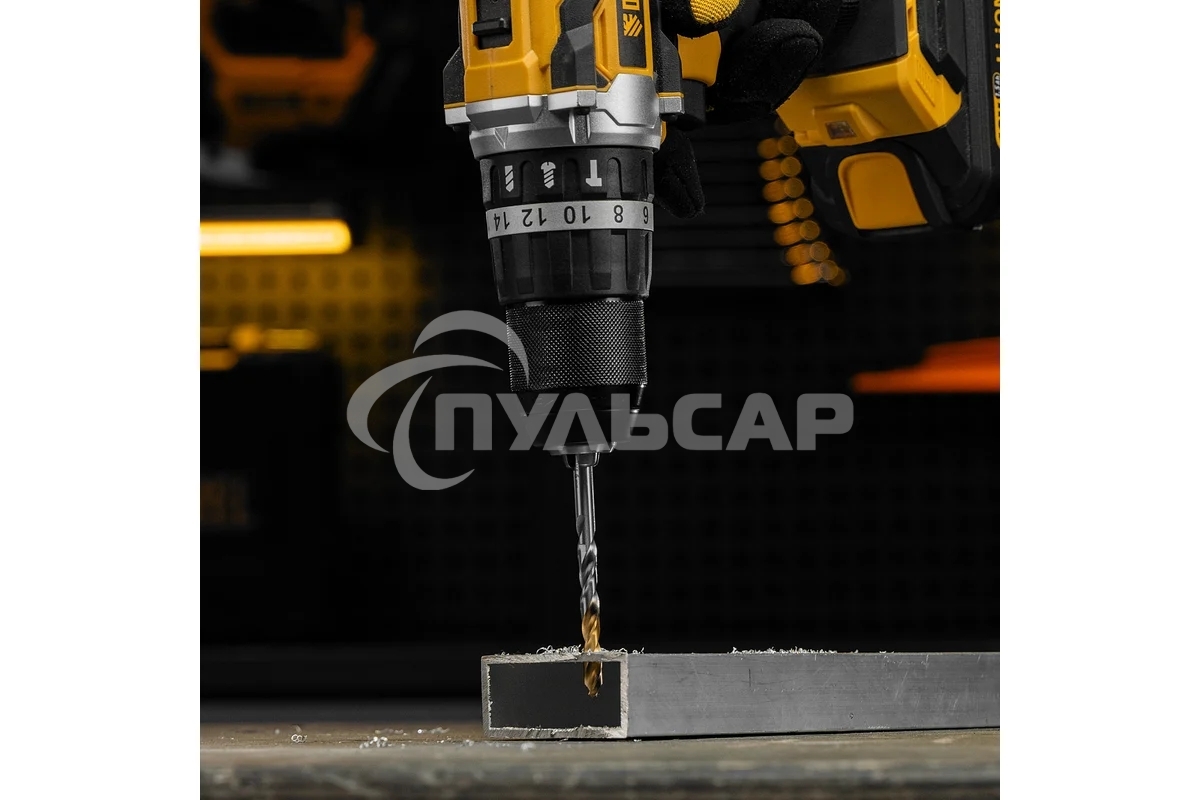 Сверло спиральное по металлу Denzel 6 x 93мм, Р6М5, Golden Tip