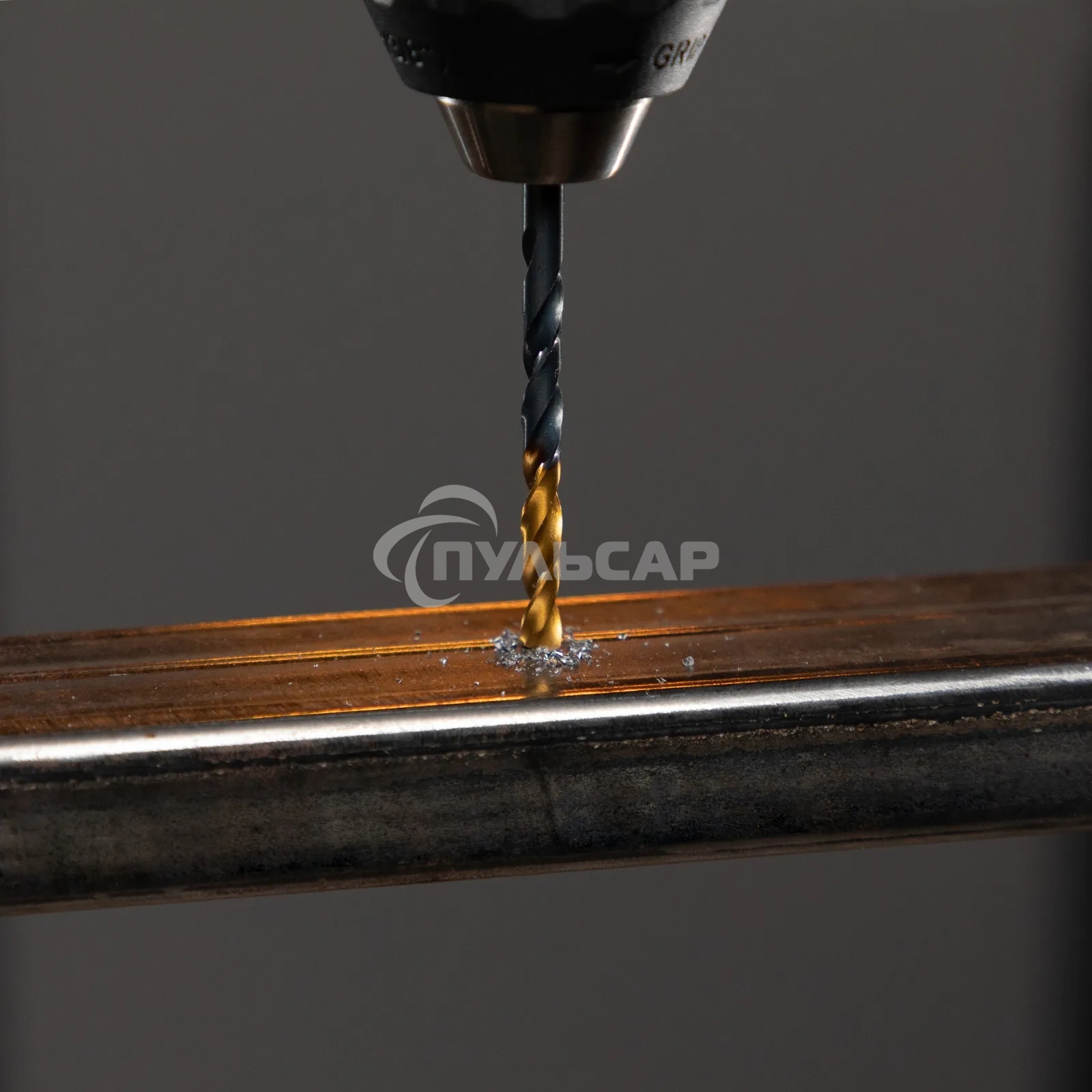 Набор сверл по металлу Denzel 1-10 мм, HSS-Tin, Golden Tip, 19 шт