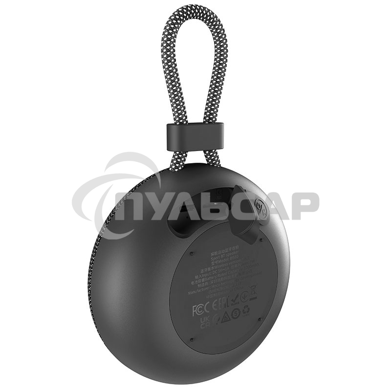 Портативная колонка круглая HOCO BS60, черный