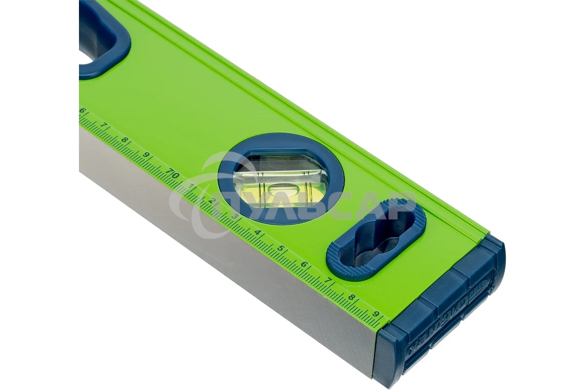 Уровень СИБРТЕХ алюминиевый УСМ-0,5-800, фрезерованный, 3 глазка, магнитный, рукоятки, 800 мм 34116
