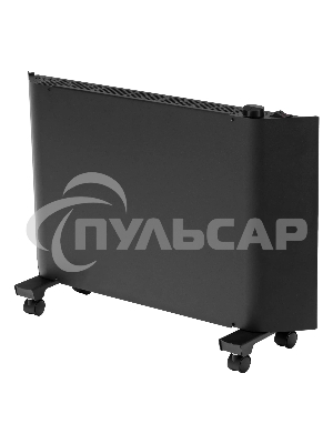 Конвектор Denzel XCE-1500B черный, 1500 Вт, 20 м2, термостат