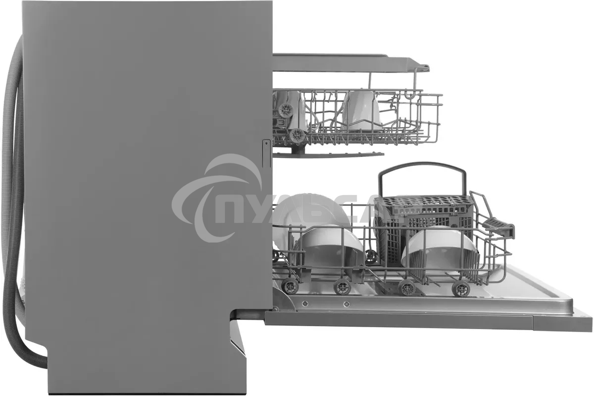 Встраиваемая посудомоечная машина Hyundai HBD 661, серебристый, 59.8 см, 14 компл., 49 дБ, класс A++