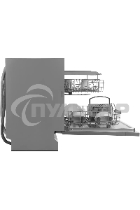 Встраиваемая посудомоечная машина Hyundai HBD 661, серебристый, 59.8 см, 14 компл., 49 дБ, класс A++