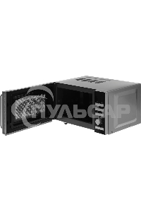 Микроволновая печь Galanz MOS-2402FDS серебристый/черный, 20 л, 800 Вт, переключатели - кнопки/поворотный механизм