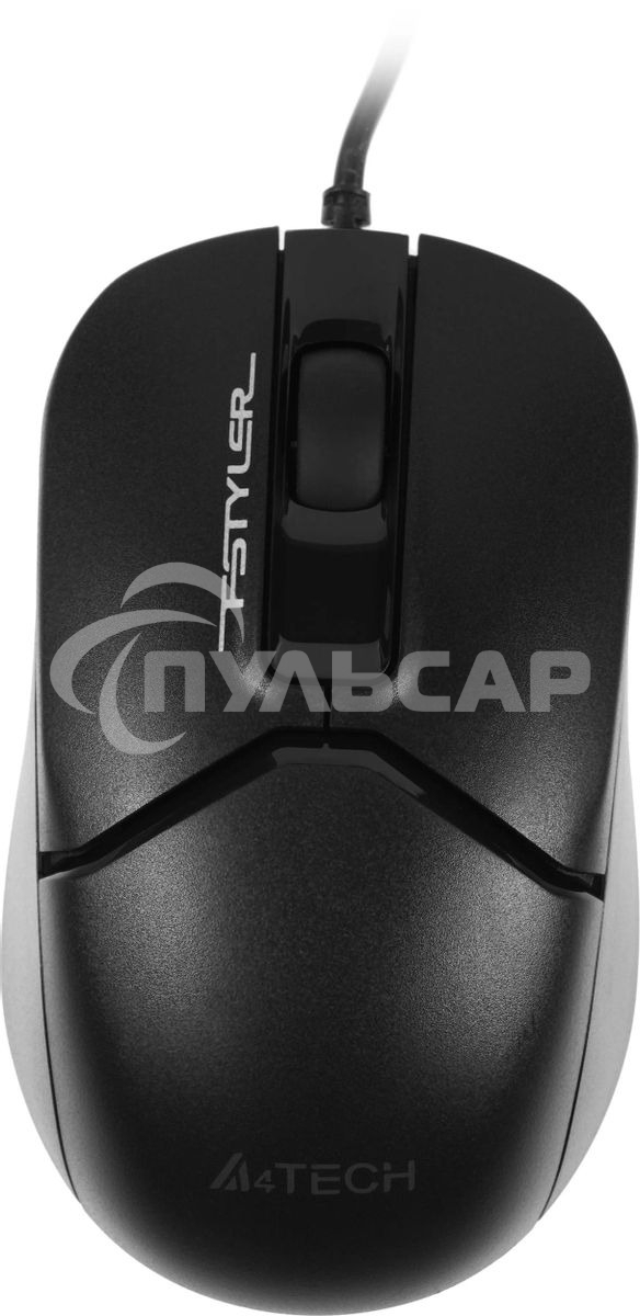Мышь проводная A4Tech Fstyler FM12S черный, 1200 dpi, USB, кнопки - 3