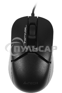 Мышь проводная A4Tech Fstyler FM12S черный, 1200 dpi, USB, кнопки - 3