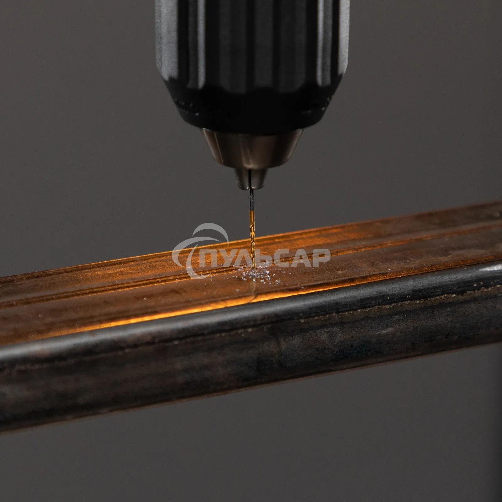 Набор сверл по металлу Denzel 1-10 мм, HSS-Tin, Golden Tip, 19 шт