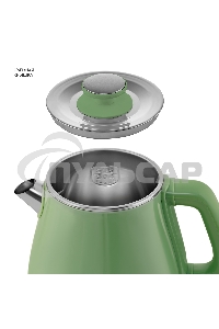 Чайник электрический Galaxy Line GL 0331, зеленый, пластик, двойная стенка из нержавеющей стали AISI 304 и пищевого пластика, 2200 Вт, 1,8 л, индикатор работы