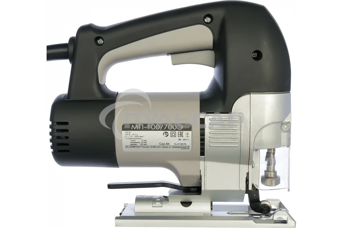 Лобзик ИНТЕРСКОЛ МП-100/700Э, 700Вт,3000о/м,ход 26мм,3 кг 15.1.1.11