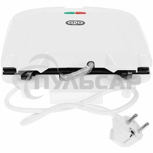 Вафельница OLTO WA-1017 750 Вт, антипригарное покрытие, защита от перегрева, белый