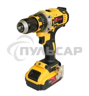 Дрель-шуруповерт Edon AD-18М, Аккумуляторная, 18В, 2 АКБ, Кейс