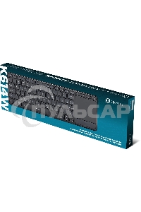 Клавиатура беспроводная Oklick K614W черный USB slim Multimedia Touch (1979327)